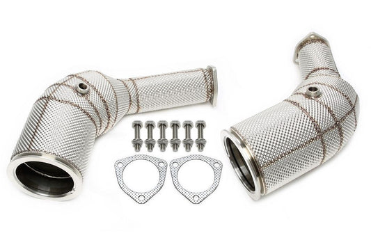 TA Technix Downpipe mit Hitzeschild und Katalysator passend für Audi A6-​RS6 C8, A7 Sportback-​RS7