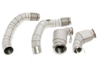 TA Technix Downpipe mit Hitzeschild und Katalysator passend für BMW 5er Serie M5 Typ F90, 8er Serie M8 Typ F91/F92/F93 - M...
