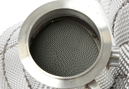 TA Technix Downpipe mit Hitzeschild und Katalysator passend für BMW 5er Serie M5 Typ F10, 6er Serie M6 Typ F12/F13/F06 - M...