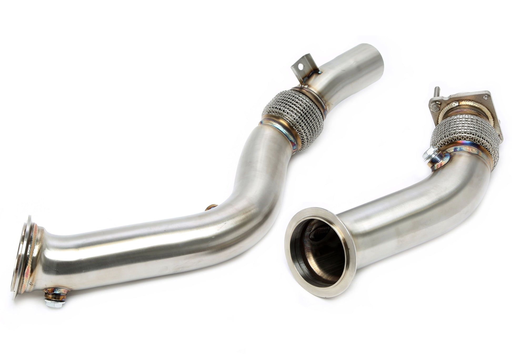 TA Technix Downpipe ohne Katalysator mit Flexrohr passend für BMW 2er Serie M2 Typ F87, 3er Serie M3 Typ F80, 4er Serie M4...