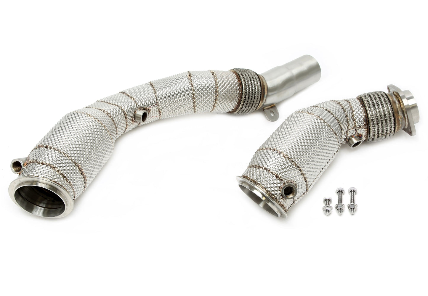 TA Technix Downpipe mit Hitzeschild und Katalysator passend für BMW 2er Serie M2 Typ F87, 3er Serie M3 Typ F80, 4er Serie ...