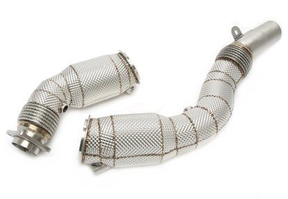 TA Technix Downpipe mit Hitzeschild und Katalysator passend für BMW 2er Serie M2 Typ F87, 3er Serie M3 Typ F80, 4er Serie ...