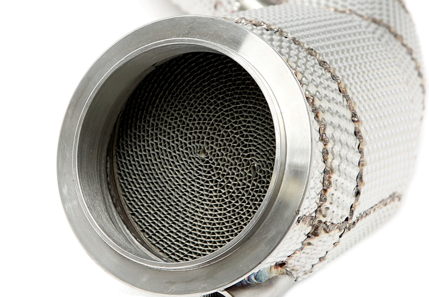 TA Technix Downpipe mit Hitzeschild und Katalysator passend für BMW 2er Serie M2 Typ F87, 3er Serie M3 Typ F80, 4er Serie ...
