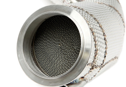 TA Technix Downpipe mit Hitzeschild und Katalysator passend für BMW 2er Serie M2 Typ F87, 3er Serie M3 Typ F80, 4er Serie ...
