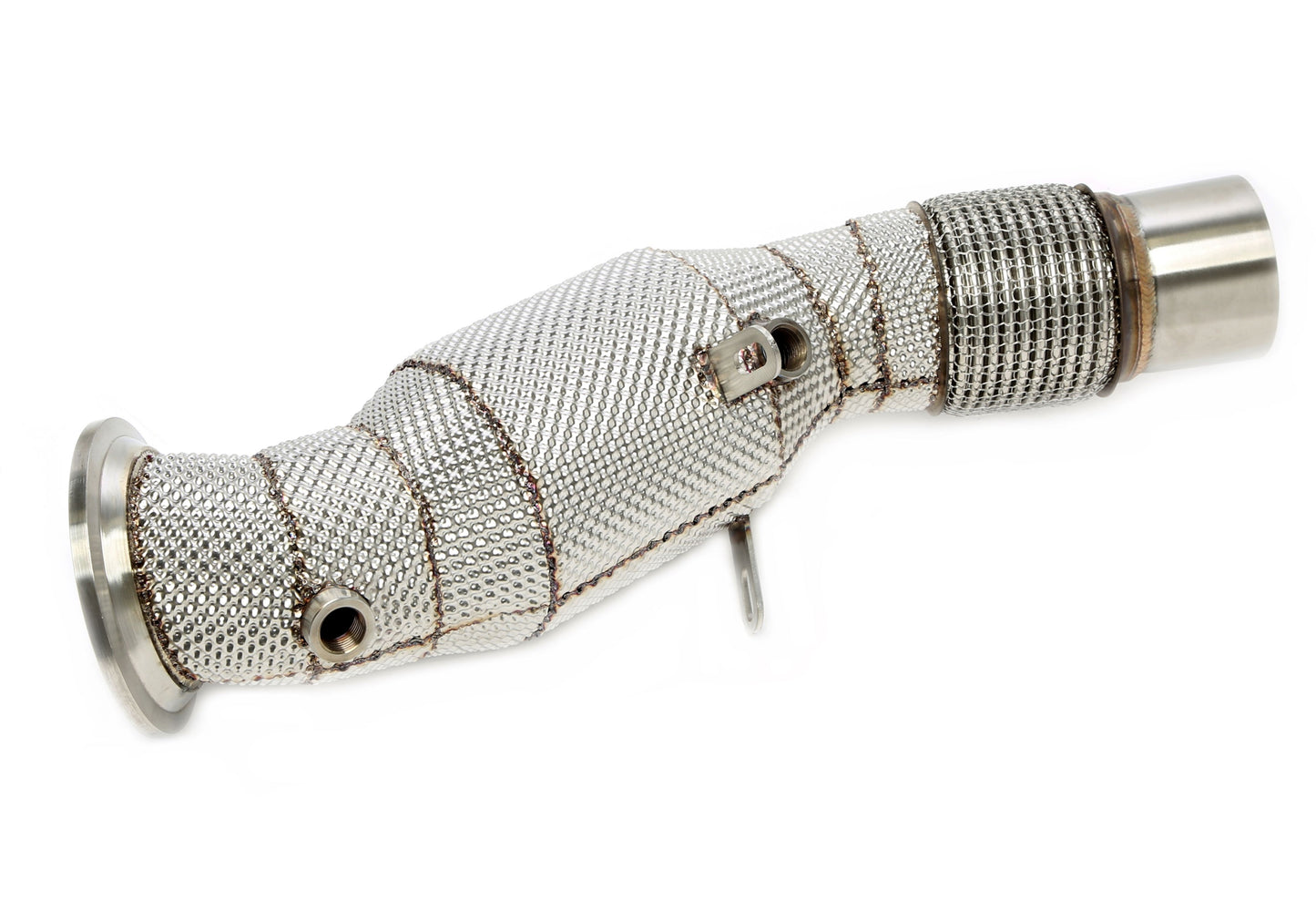 TA Technix Downpipe mit Hitzeschild und Katalysator passend für BMW 1er Serie Typ F20, F21, 2er Serie Typ F22, F23, 3er Se...