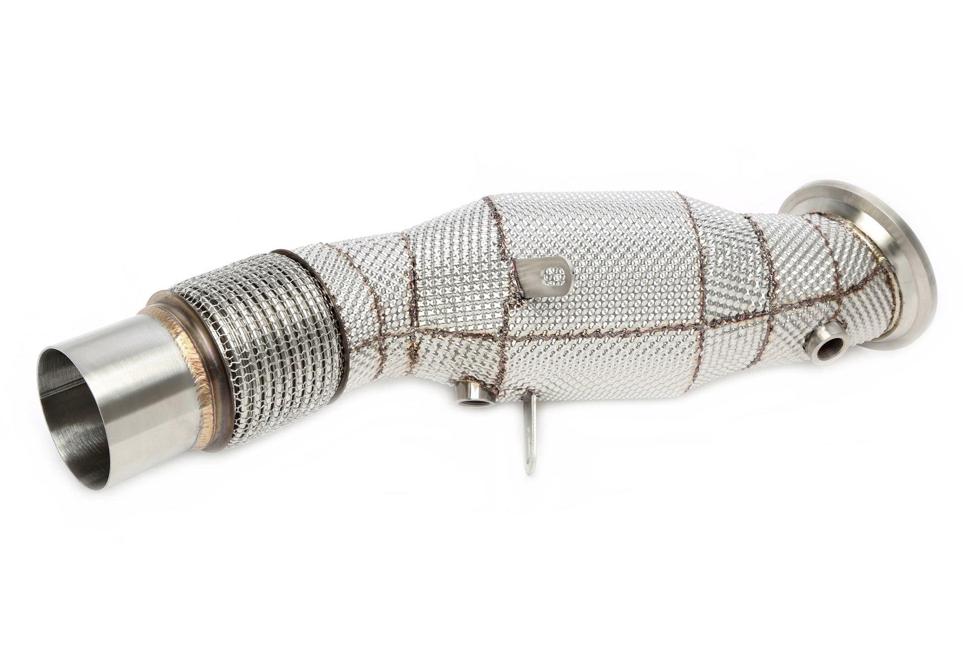 TA Technix Downpipe mit Hitzeschild und Katalysator passend für BMW 1er Serie Typ F20, F21, 2er Serie Typ F22, F23, 3er Se...