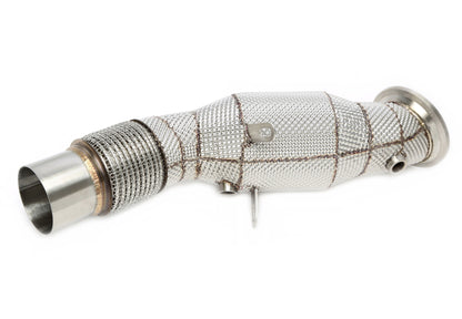 TA Technix Downpipe mit Hitzeschild und Katalysator passend für BMW 1er Serie Typ F20, F21, 2er Serie Typ F22, F23, 3er Se...