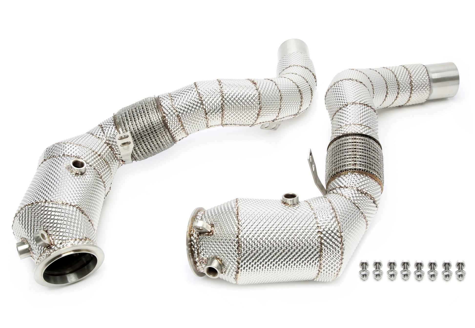 TA Technix Downpipe mit Katalysator und Flexrohr passend für BMW 5er Serie F07,F10,F11, 6er Serie Typ F12,F13,F06, 7er Ser...