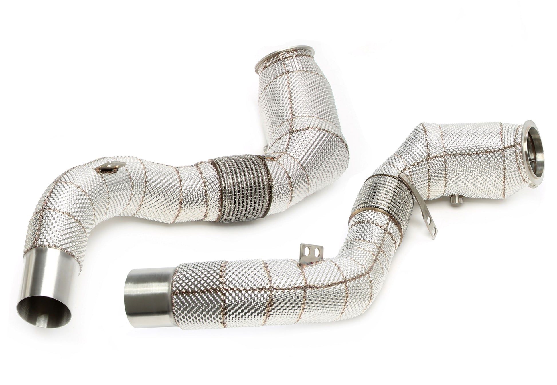 TA Technix Downpipe mit Katalysator und Flexrohr passend für BMW 5er Serie F07,F10,F11, 6er Serie Typ F12,F13,F06, 7er Ser...