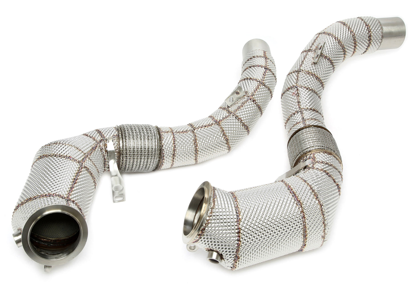 TA Technix Downpipe mit Hitzeschild und Katalysator passend für BMW 5er Typ G30,G30N, 7er Serie Typ G11N/G12N, 8er Serie T...