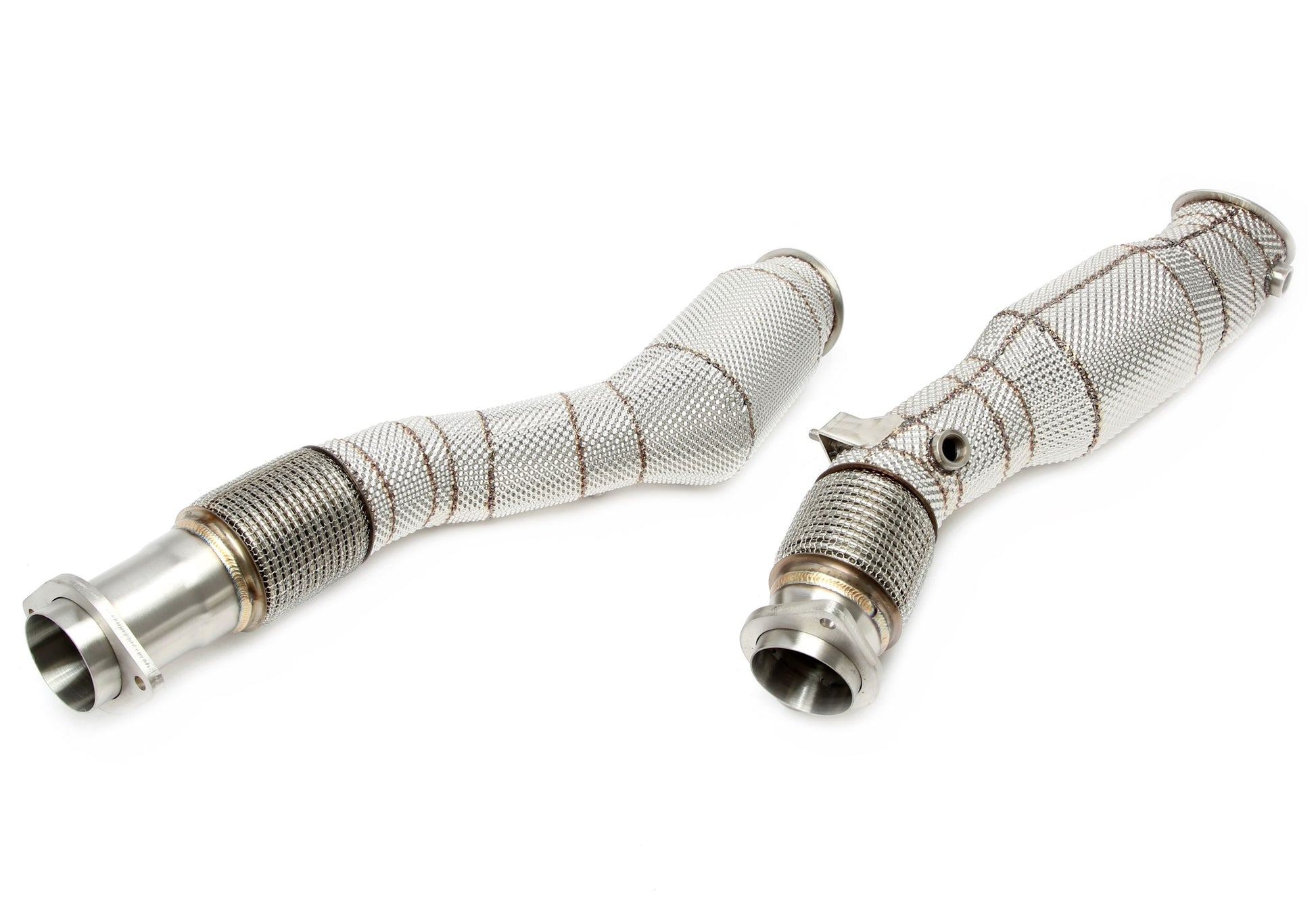 TA Technix Downpipe mit Hitzeschild und Katalysator passend für BMW X3er M Modelle Typ F97, X4er M Modelle Typ F98 - Motor...