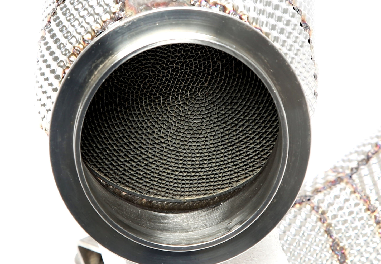 TA Technix Downpipe mit Hitzeschild und Katalysator passend für BMW X3er M Modelle Typ F97, X4er M Modelle Typ F98 - Motor...
