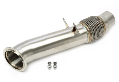 TA Technix Downpipe ohne Katalysator mit Flexrohr passend für BMW 5er Serie Typ F10, F11, F07, 6er Serie Typ F12, F13, F06...