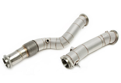 TA Technix Downpipe mit Hitzeschild und Flexrohr passend für BMW 2er Serie M2 Typ G87, 3er Serie M3 Typ G80, 4er Serie M4 ...