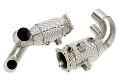 TA Technix Downpipe mit Hitzeschild und Katalysator passend für Porsche 911 Carrera/S Modelle Typ 991.2