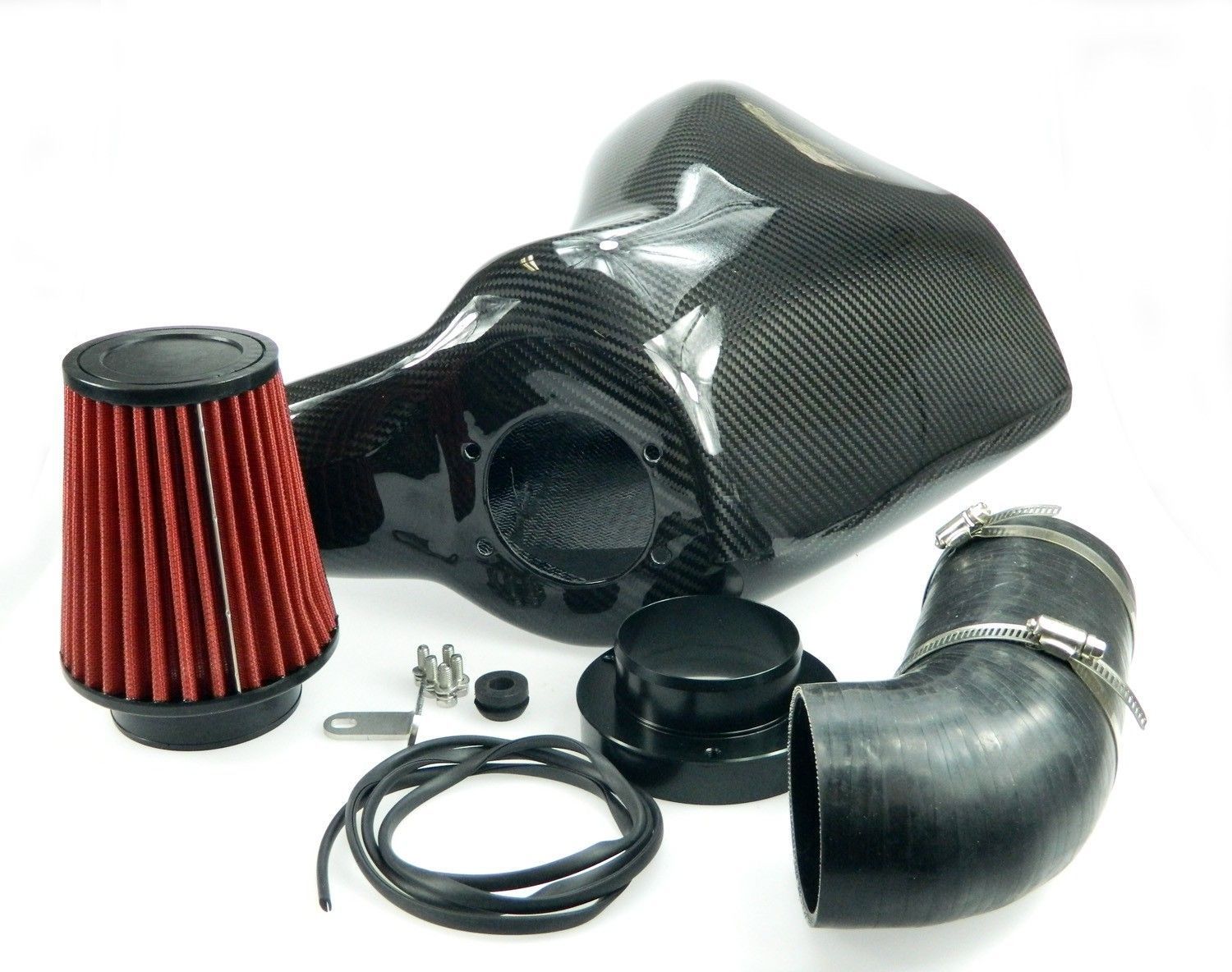 TA Technix Carbon Air Intake/ Air-​Box passend für Seat Leon (1P)/ VW Eos (1F), Golf VI + Cabriolet (5K/517), Passat CC (3...
