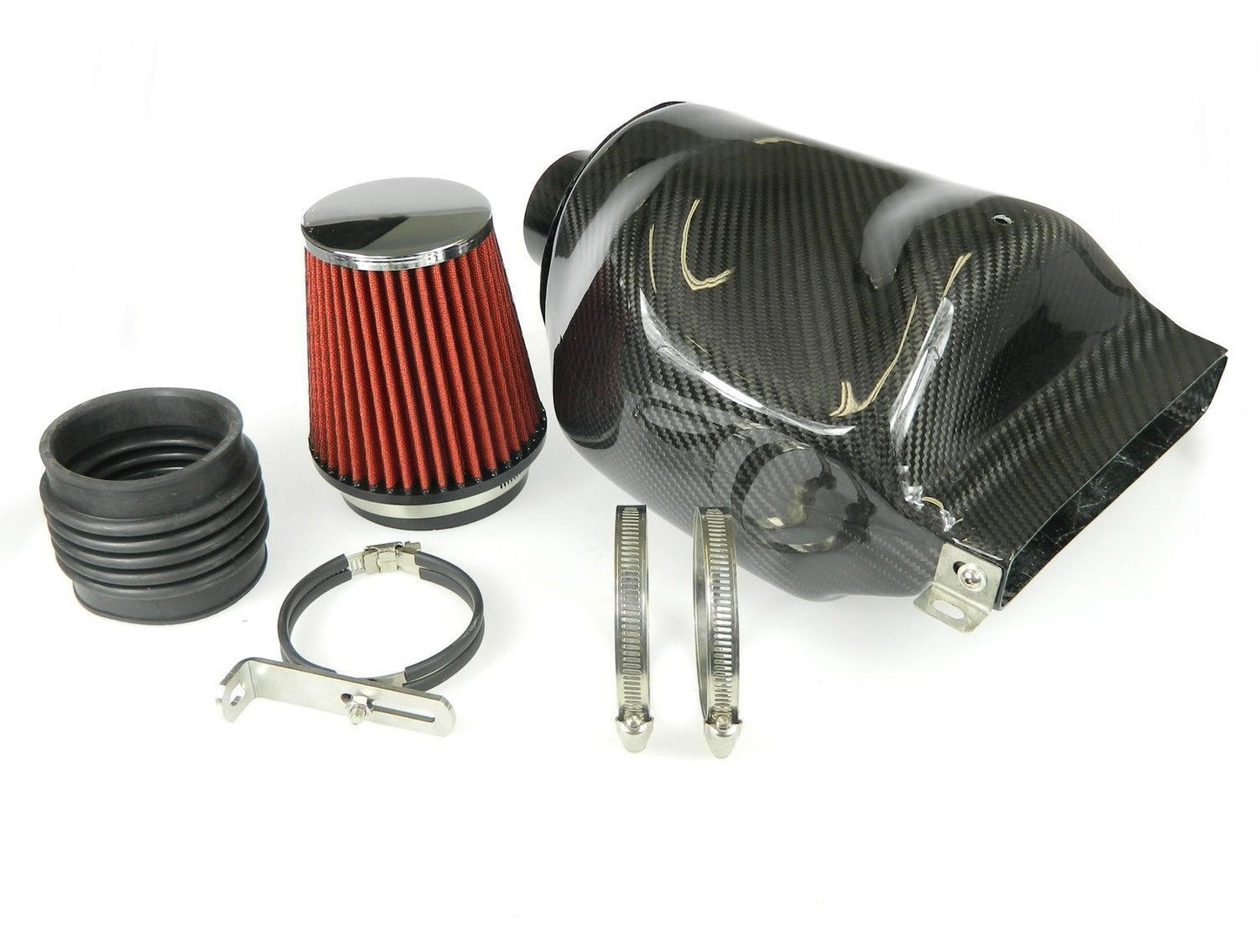 TA Technix Carbon Air Intake / Air-​Box / Staudrucksammler passend für Audi A3 (8P)/ Seat Leon, Toledo (1P/5P)/ Skoda Octa...