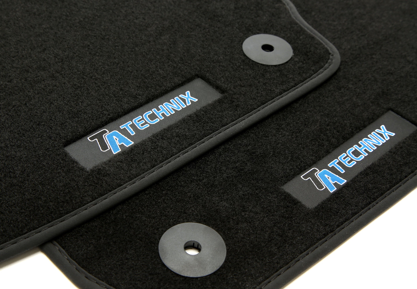 TA Technix Fußmatten Set mit Logo passend für VW Golf 4 Typ 1J, VW Bora Typ 1J, VW New Beetle Typ 9C 1C