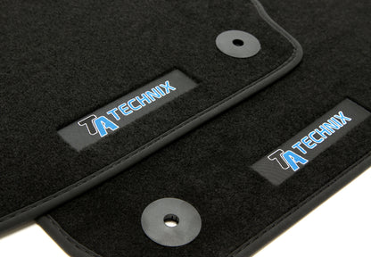 TA Technix Fußmatten Set mit Logo passend für BMW 1er Typ E81/E88/E82
