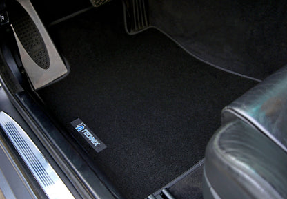 TA Technix Fußmatten Set mit Logo passend für VW Polo 3 Typ 6N, Seat Ibiza Typ 6K, Seat Cordoba Typ 6K