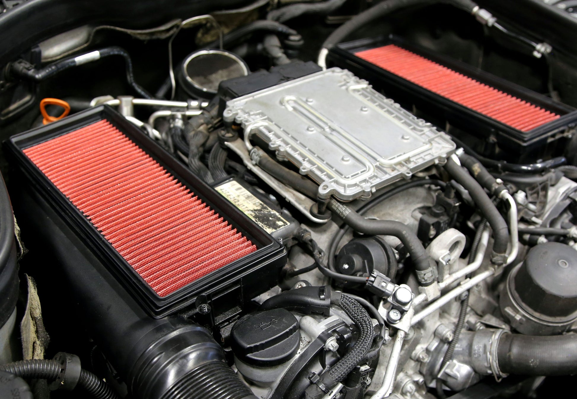 TA Technix Sportluftfilter Set passend für Mercedes Benz C-​Klasse / E-​Klasse / S-​Klassse / G-​Klasse / M-​Klasse / SL-​...