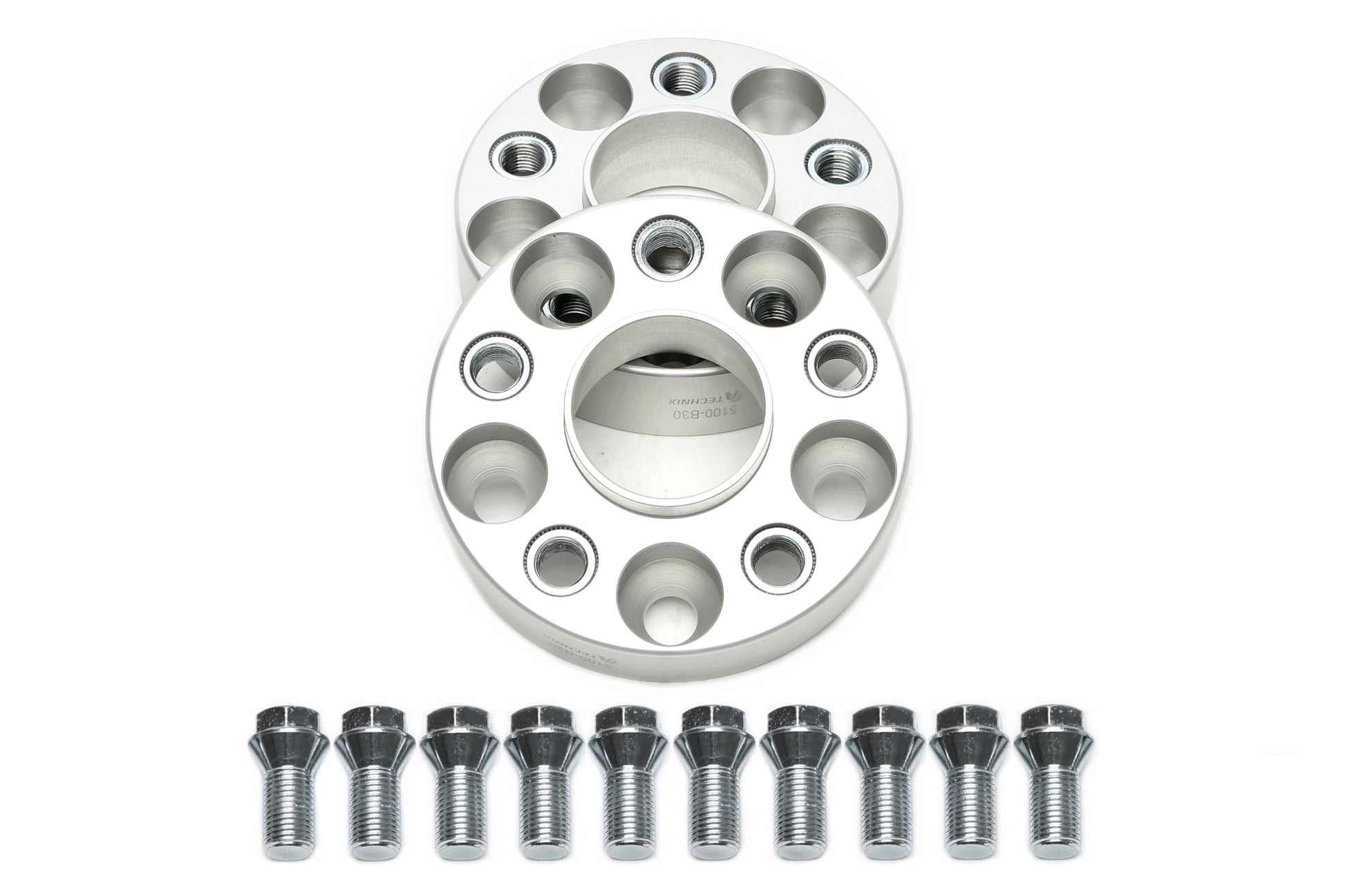 TA Technix Spurverbreiterungsset für OEM Radschrauben 30mm pro Seite/60mm pro Achse, LK 5x100, NLB 57,1