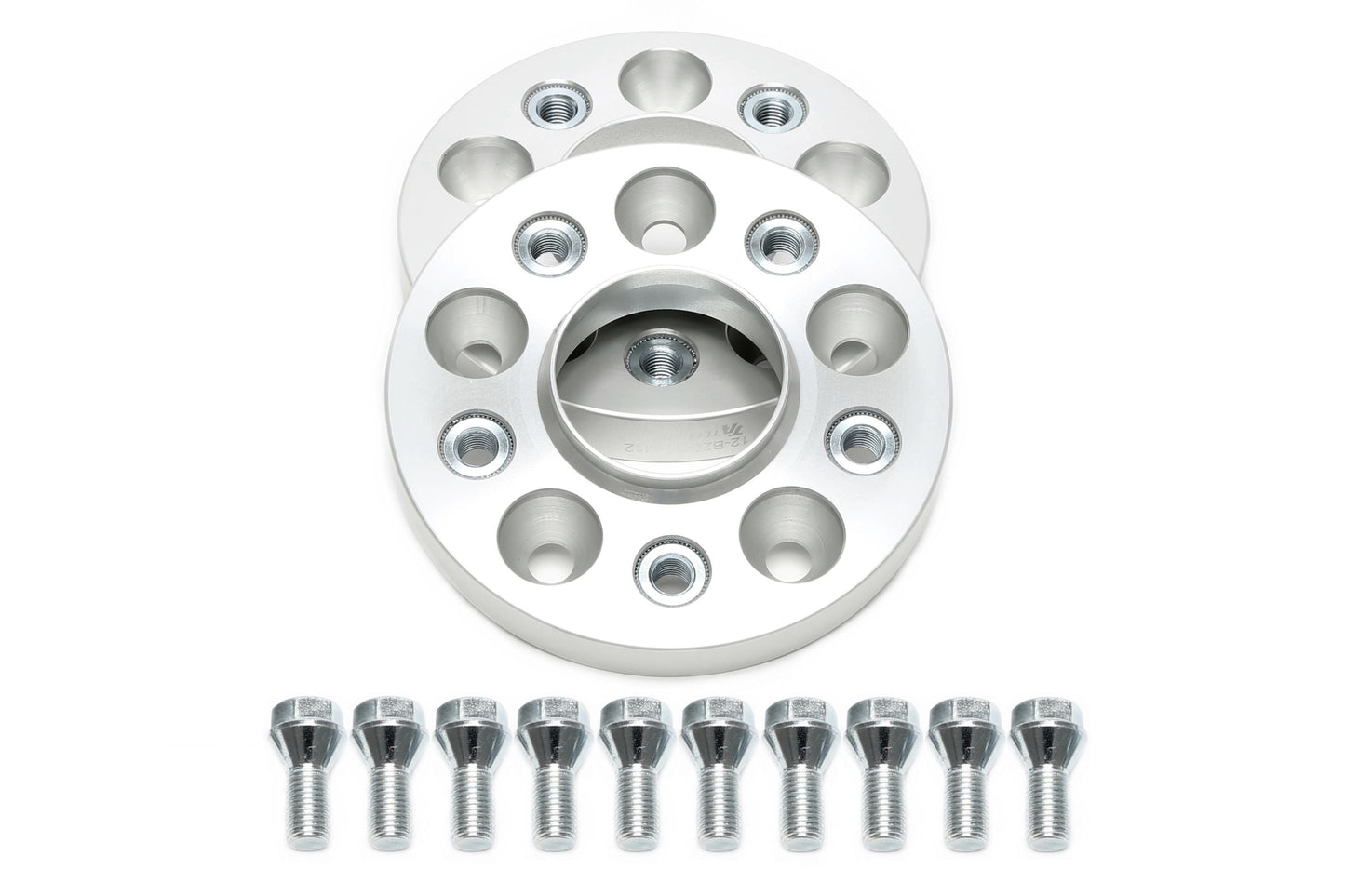TA Technix Spurverbreiterungsset für OEM Radschrauben 20mm pro Seite/40mm pro Achse, LK 5x112, NLB 66,6-M12
