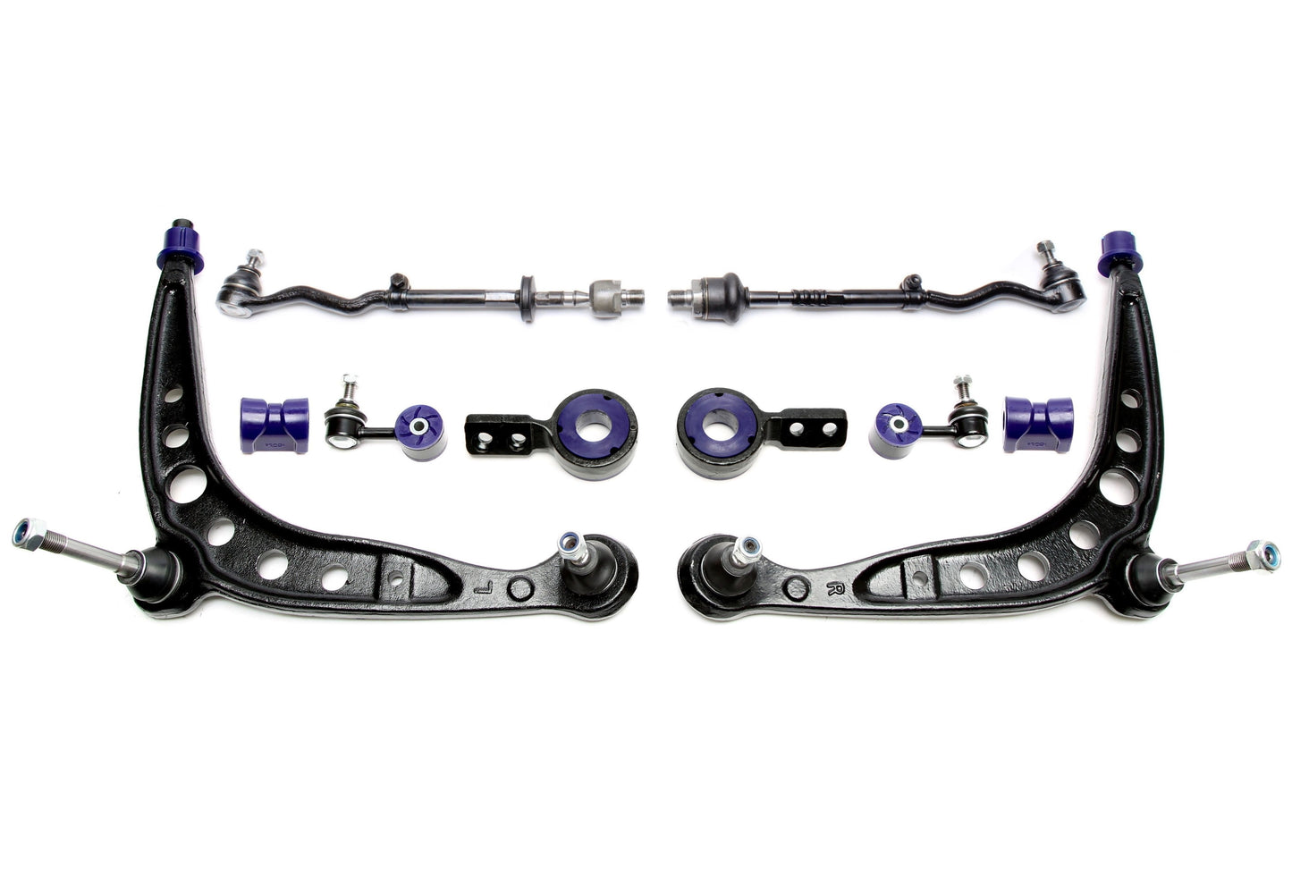 TA Technix Querlenker Set mit PU Buchsen passend für BMW 1er (E81/E82/E88) / 3er Serie (E90-​E93)