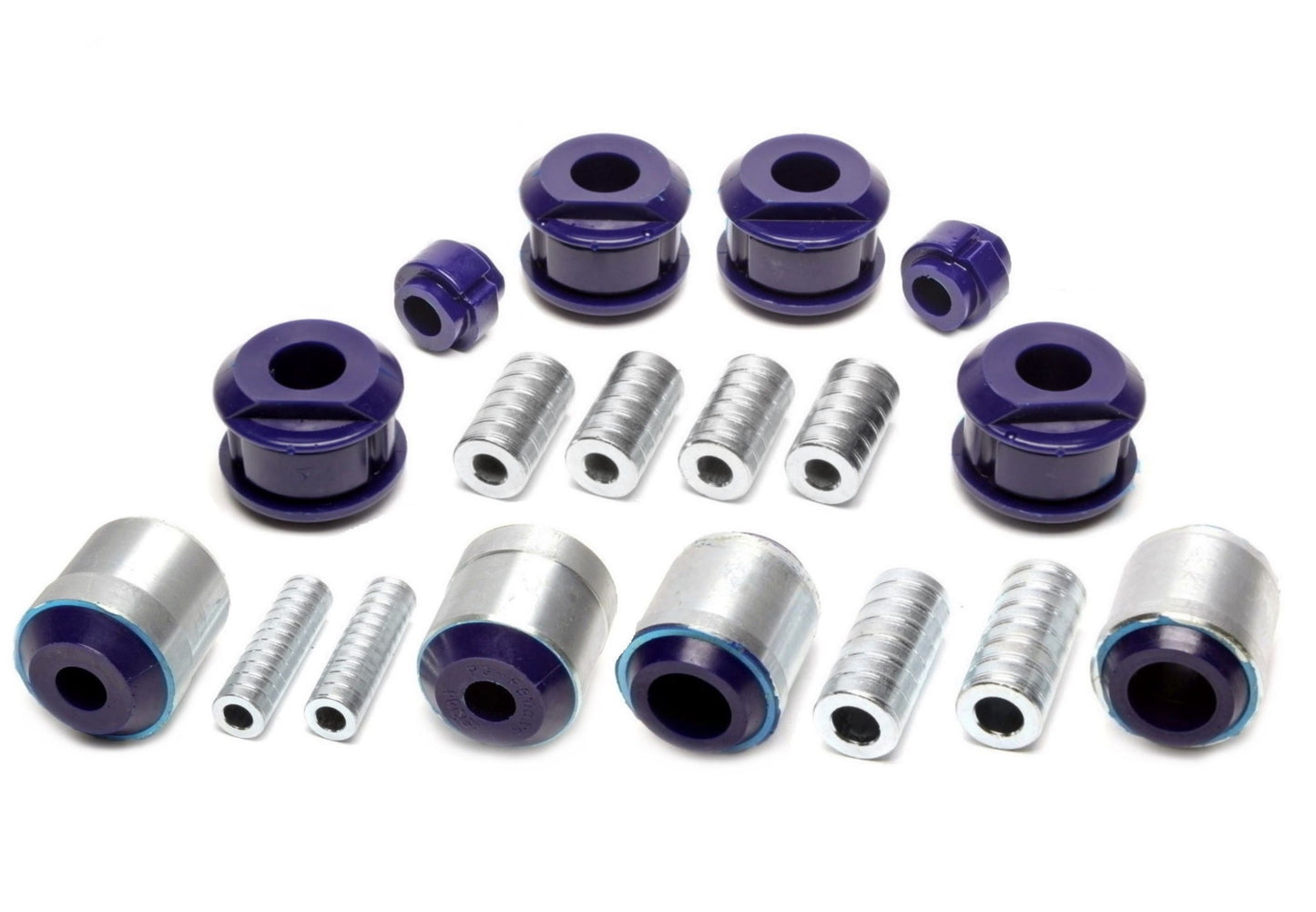 TA Technix PU-​Buchsen Kit 18-​teilig Vorderachse mit Ø 25mm Stabi passend für Audi A4 (B5)/ Skoda Superb (3U)/ VW Passat ...