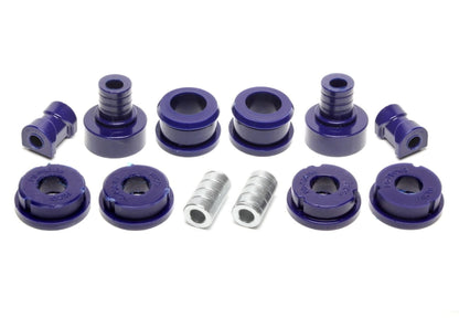 TA Technix PU-​Buchsen Kit 12-​teilig / Vorderachse mit Ø 19mm Stabi / M3 Exzenter / passend für BMW 3er Serie E30