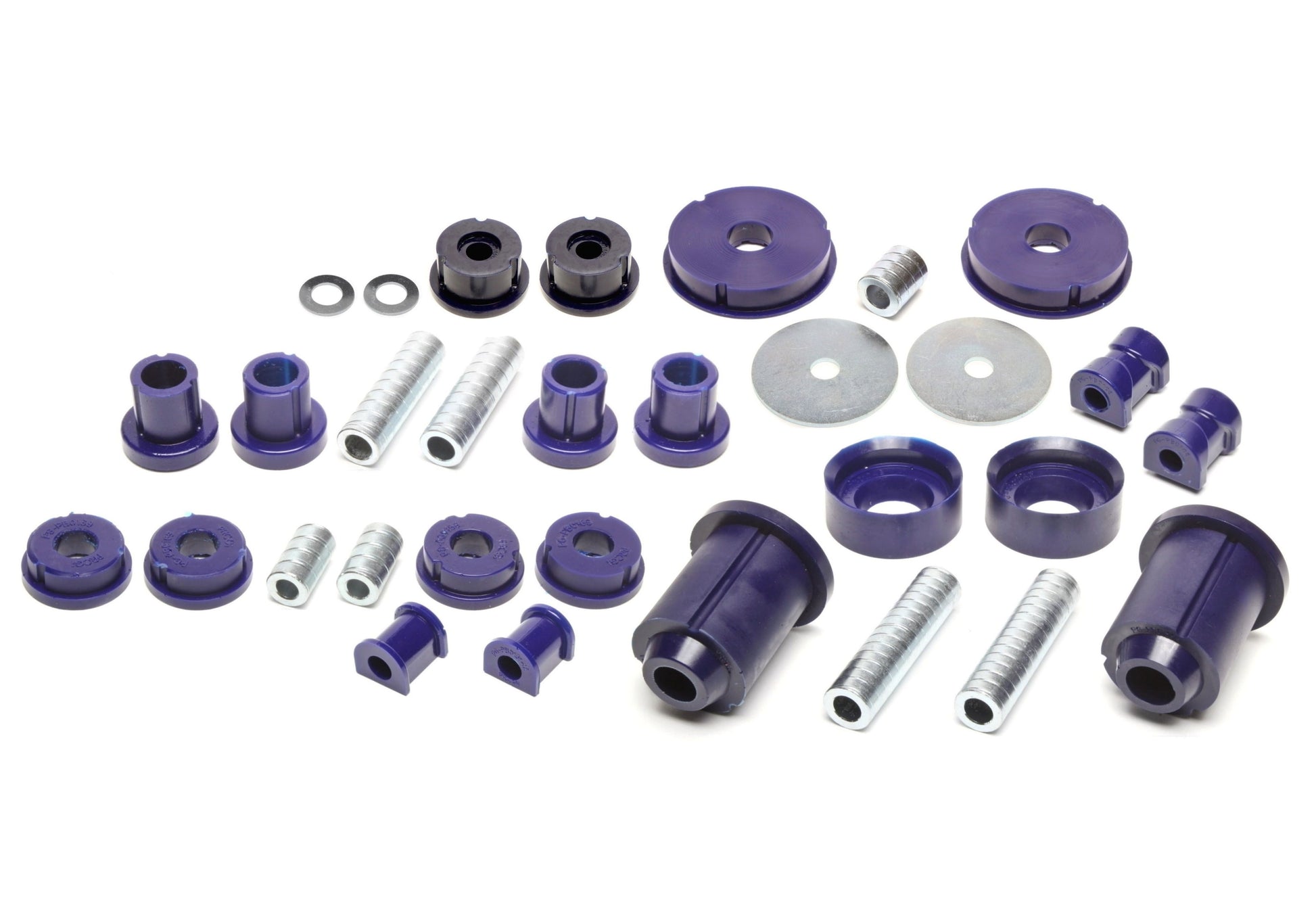 TA Technix PU-​Buchsen Kit 37-​teilig / Vorderachse+Hinterachse / Vorderachse mit Ø 19mm Stabi / Hinterachse mit Ø 16mm St...