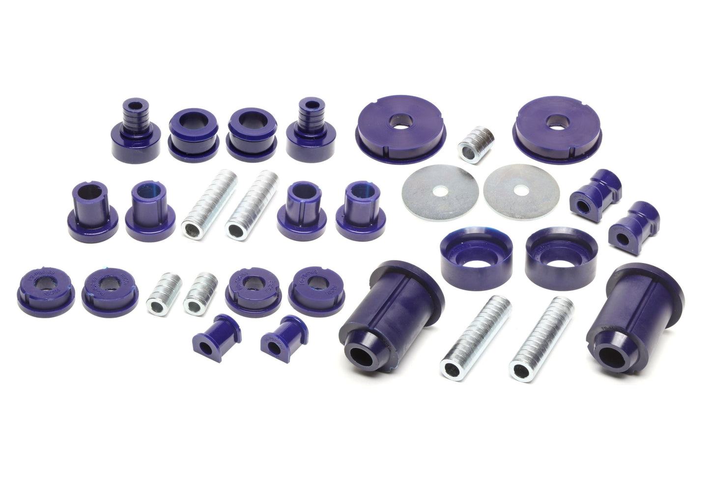 TA Technix PU-​Buchsen Kit 37-​teilig / Vorderachse+Hinterachse / Vorderachse mit Ø 19mm Stabi / M3 Exzenter / Hinterachse...