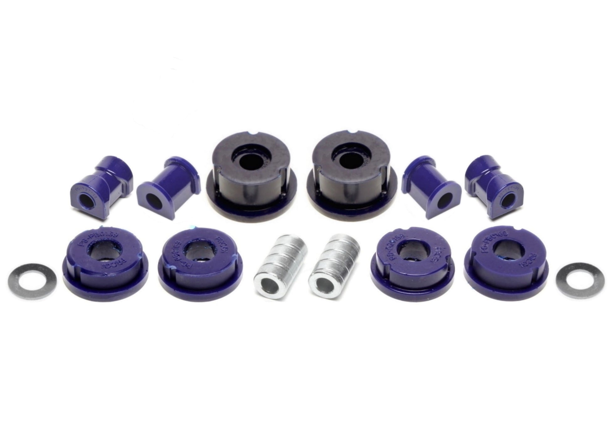 TA Technix PU-​Buchsen Kit 14-​teilig / Vorderachse+Hinterachse / Vorderachse mit Ø 21mm Stabi / Hinterachse mit Ø 14mm St...