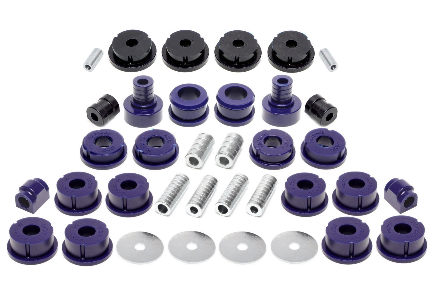 TA Technix PU-​Buchsen Kit 38-​teilig / Vorderachse+Hinterachse / Vorderachse mit Ø 23mm Stabi / M3 Exzenter / Hinterachse...