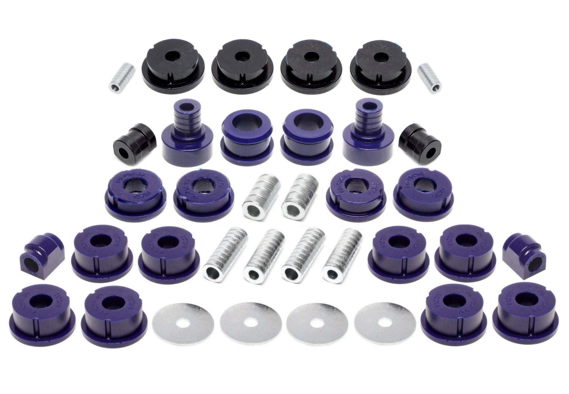 TA Technix PU-​Buchsen Kit 38-​teilig / Vorderachse+Hinterachse / Vorderachse mit Ø 23mm Stabi / M3 Exzenter / Hinterachse...