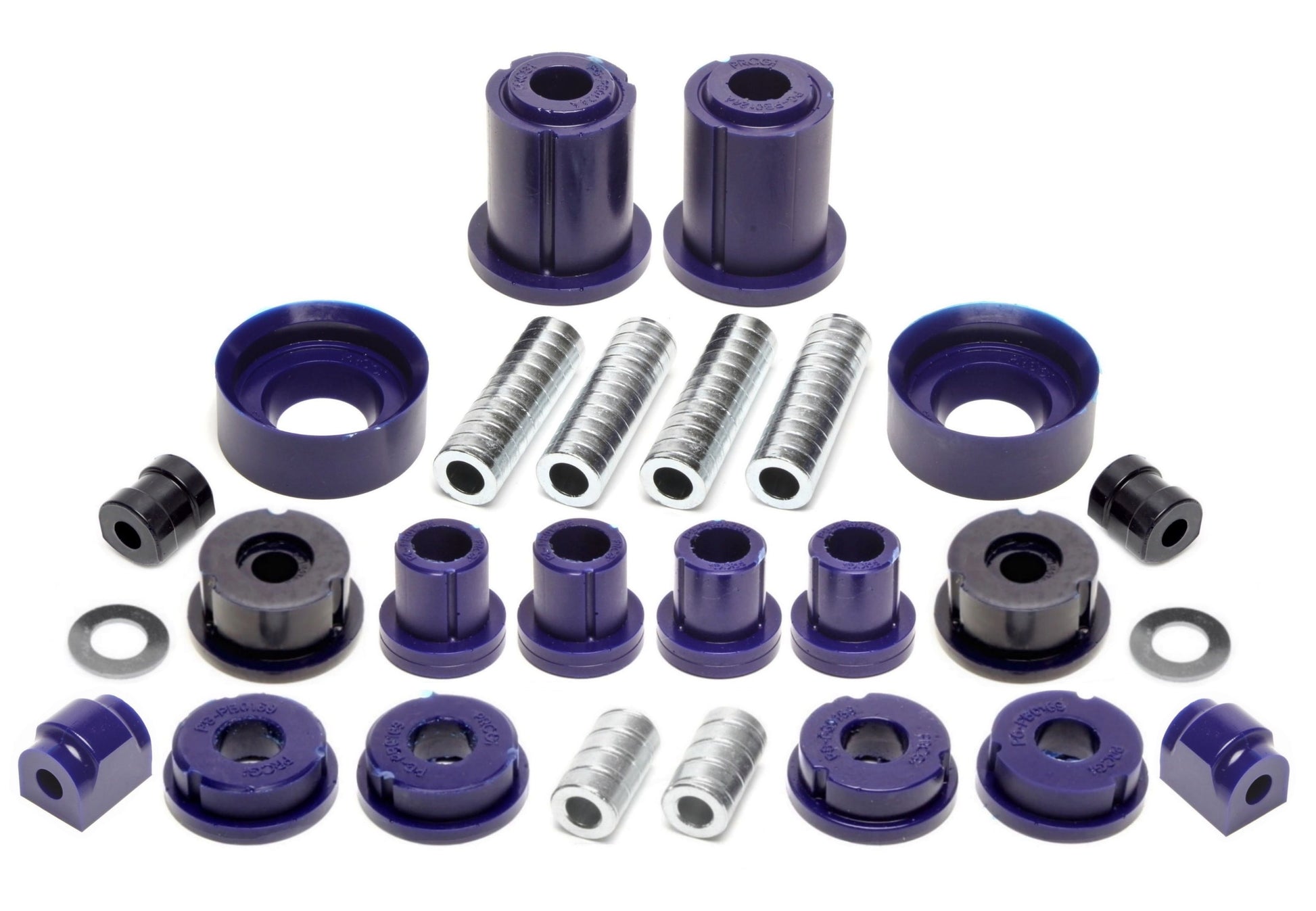 TA Technix PU-​Buchsen Kit 32-​teilig / Vorderachse+Hinterachse / Vorderachse mit Ø 23mm Stabi / Hinterachse mit Ø 18mm St...