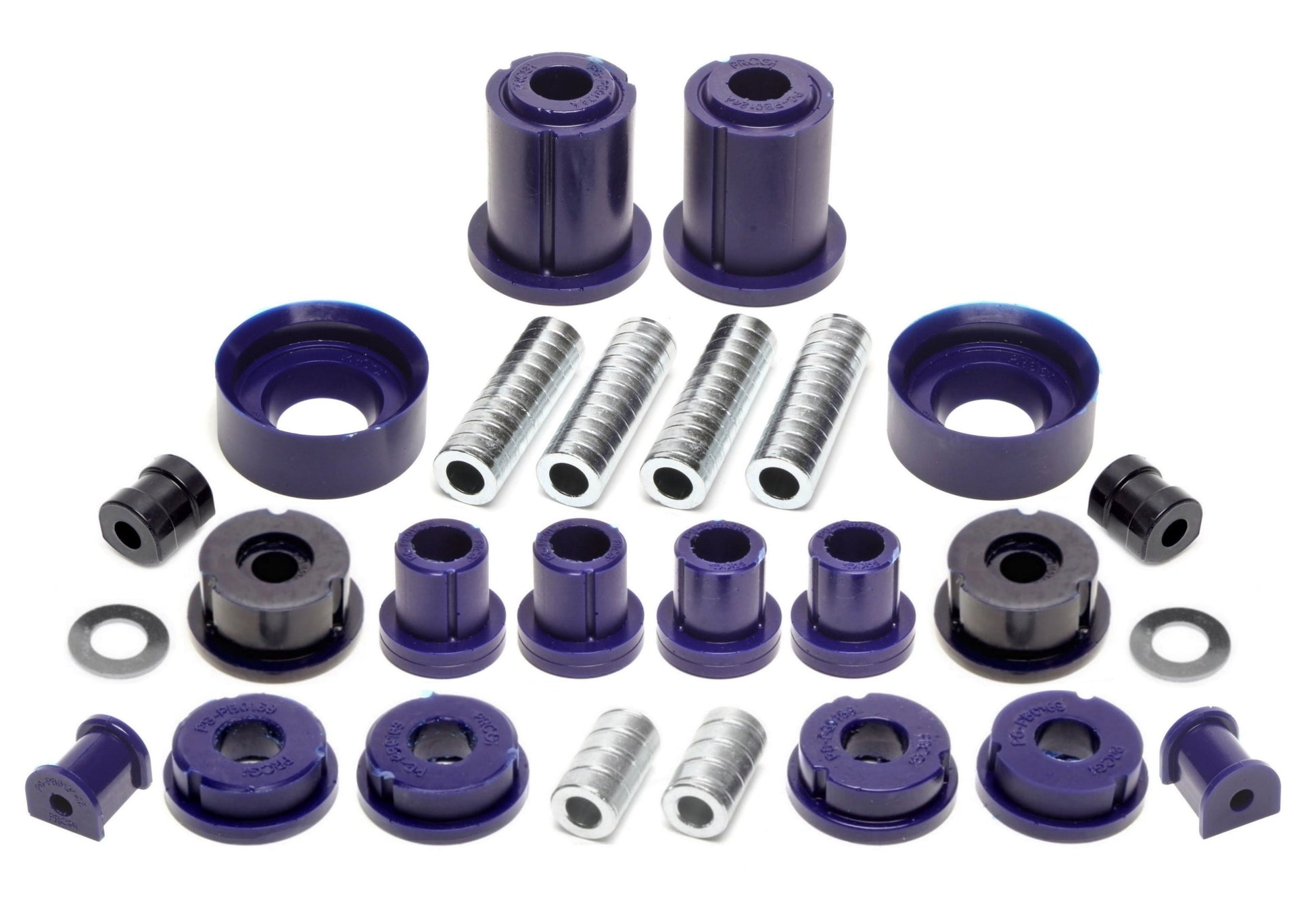 TA Technix PU-​Buchsen Kit 32-​teilig / Vorderachse+Hinterachse / Vorderachse mit Ø 24mm Stabi / Hinterachse mit Ø 14mm St...