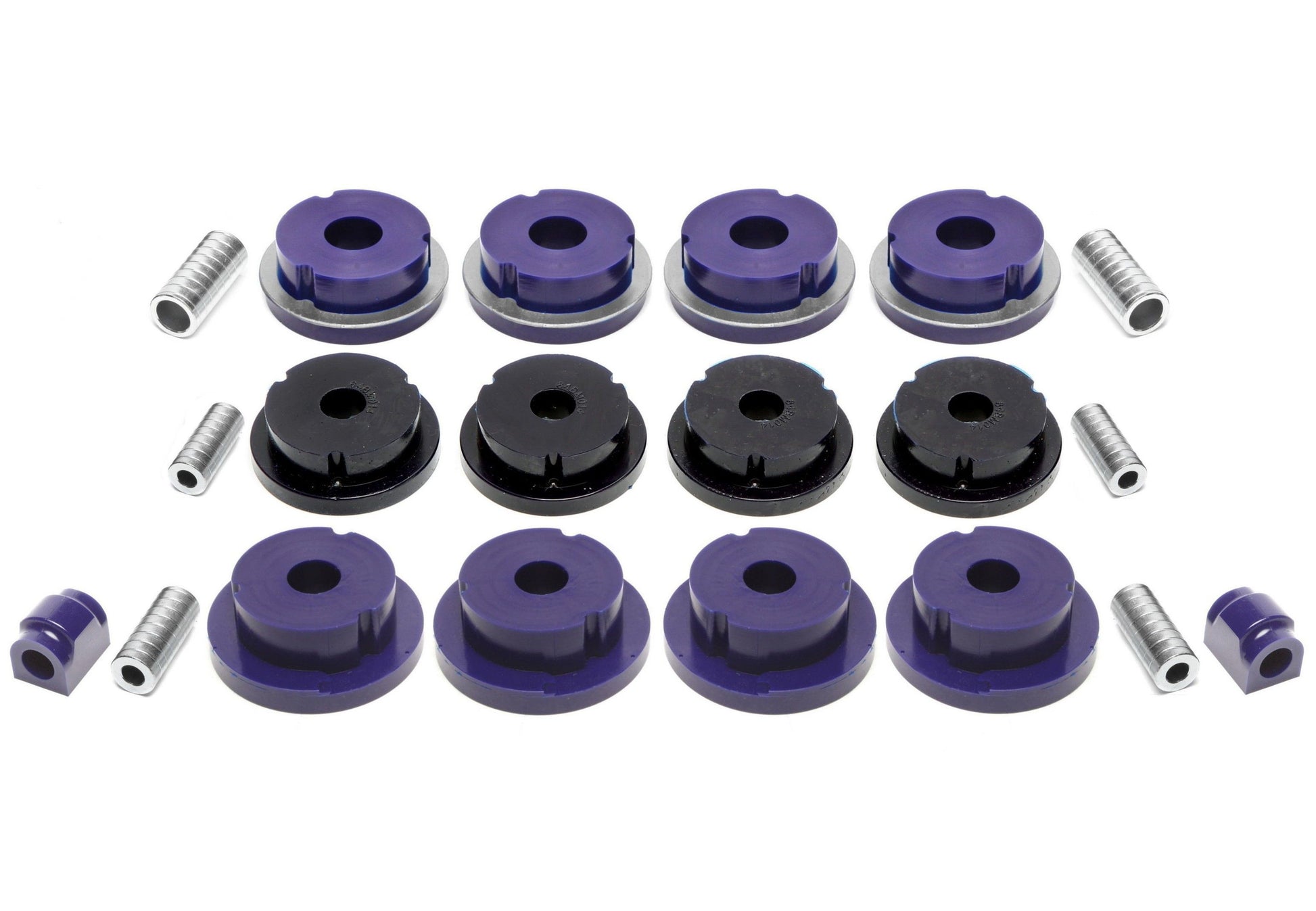 TA Technix PU-​Buchsen Kit 20-​teilig / Hinterachse mit Ø 15mm Stabi / passend für BMW 3er Serie E46 / E46 Compact