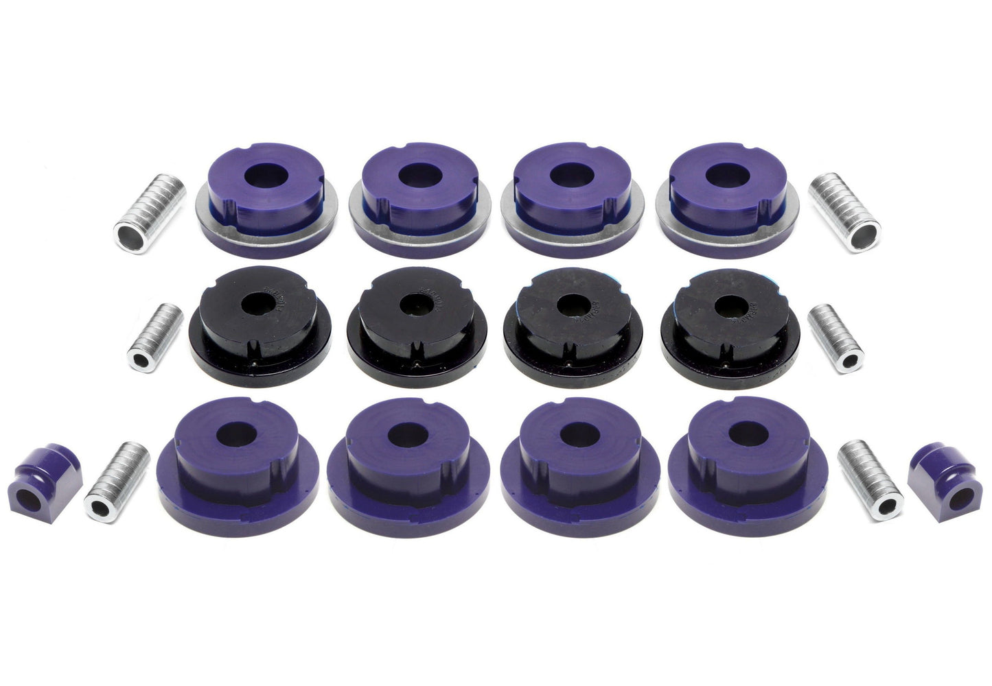 TA Technix PU-​Buchsen Kit 20-​teilig / Hinterachse mit Ø 18mm Stabi / passend für BMW 3er Serie E46 / E46 Compact