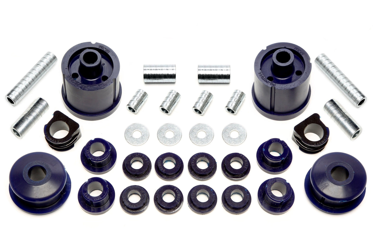 TA Technix PU-​Buchsen Kit 32-​teilig / Vorderachse mit 23mm Stabi +Hinterachse / passend für Audi A3 (8L)/ Seat Leon, Tol...