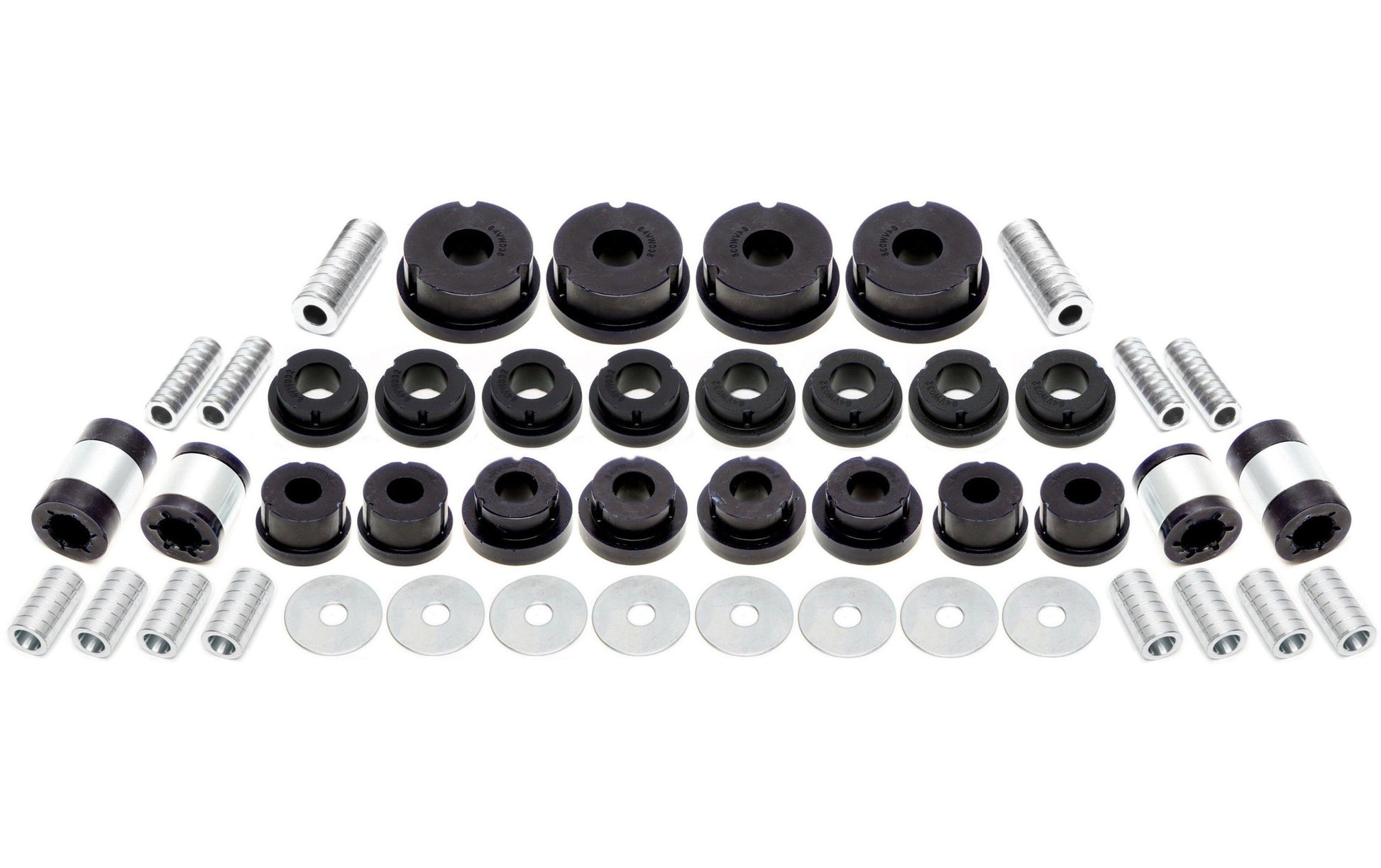 TA Technix PU-​Buchsen Kit 46-​teilig / Hinterachse / passend für Audi A3 / Q3 / TT / Seat Leon / Altea / Toledo / Alhambr...
