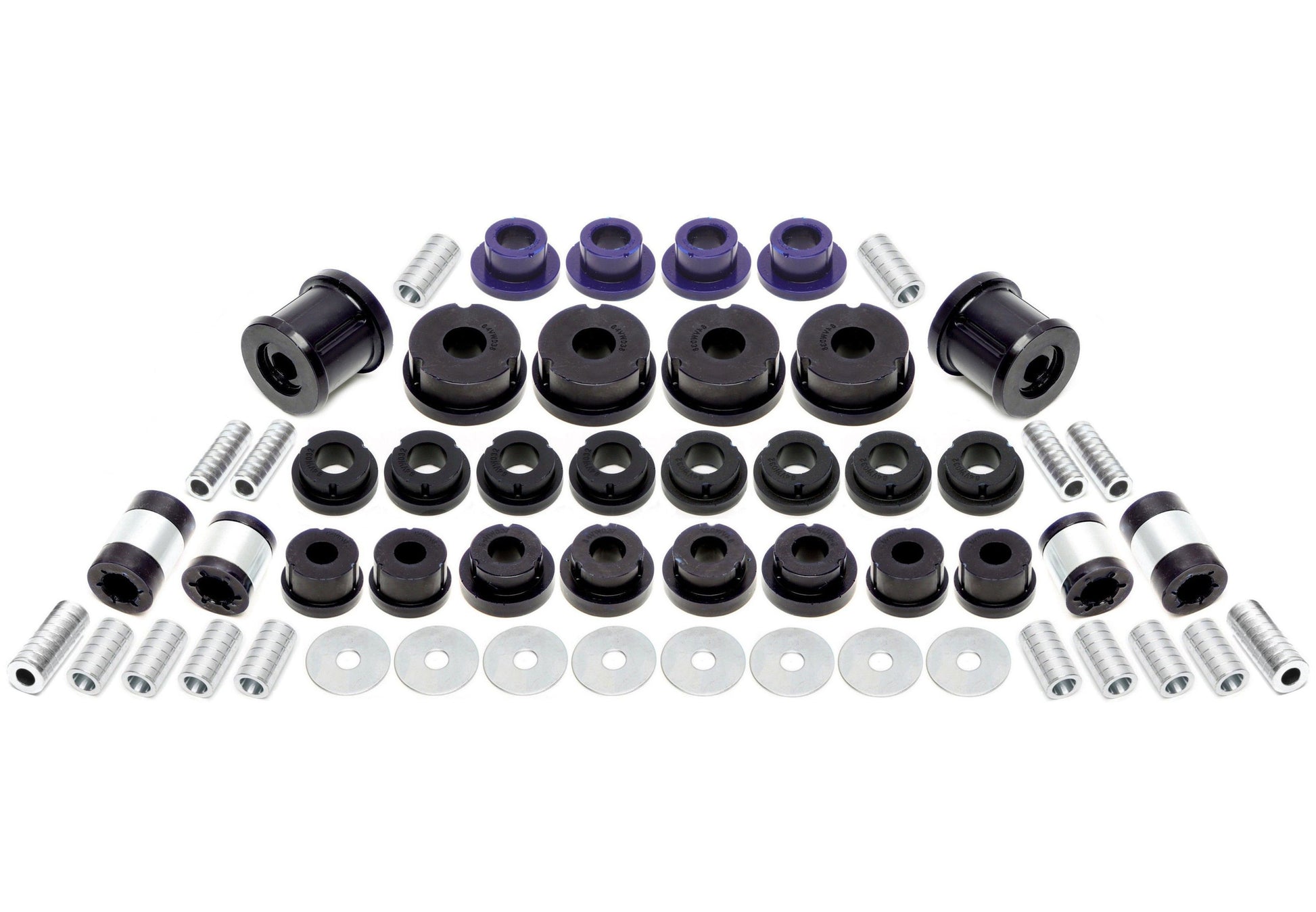 TA Technix PU-​Buchsen Kit 54-​teilig / Vorderachse+Hinterachse / passend für Audi A3 / Q3 / TT / Seat Leon / Altea / Tole...