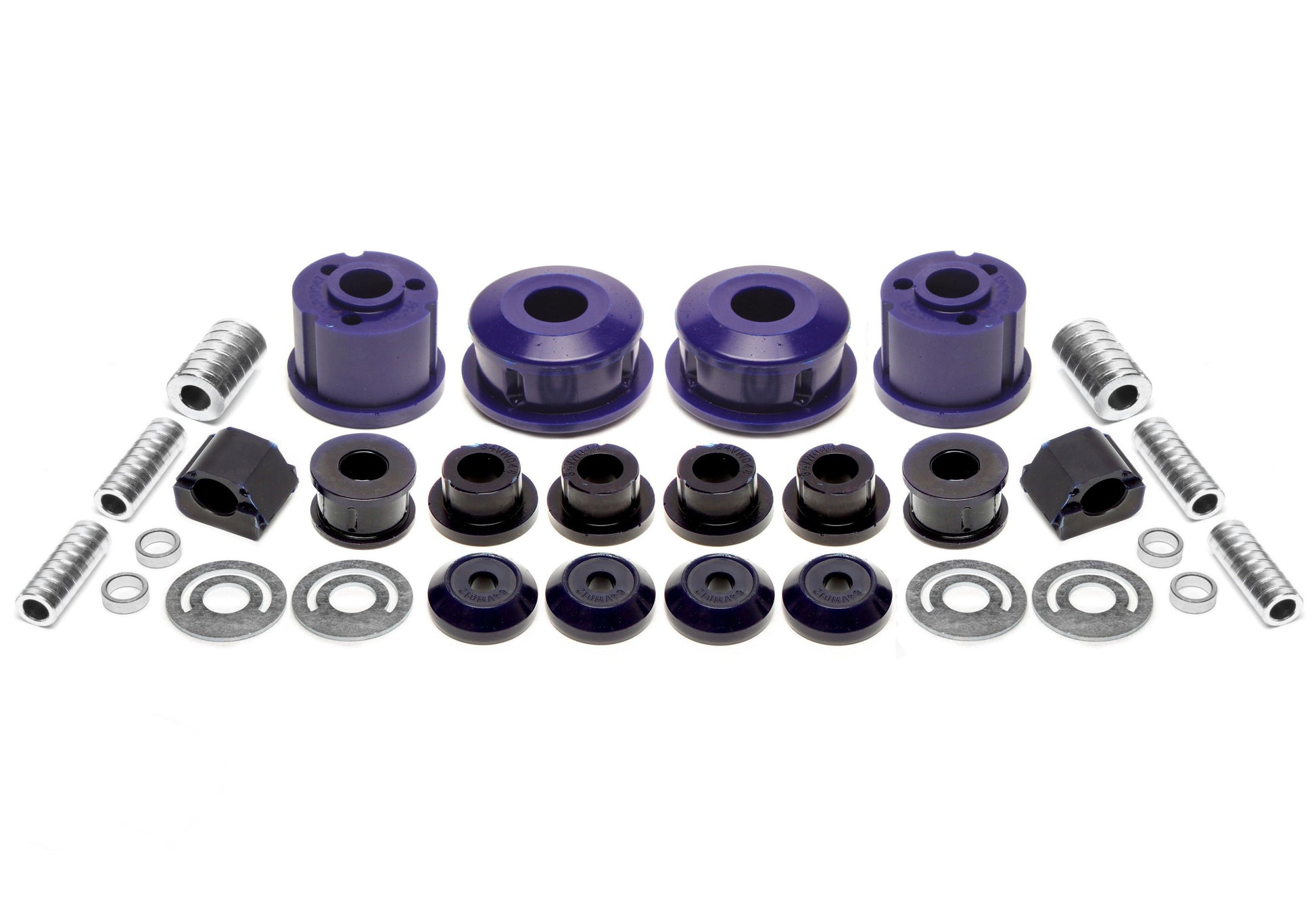 TA Technix PU-​Buchsen Kit 30-​teilig / Vorderachse mit 18mm Stabi +Hinterachse Ø 71,5mm / passend für VW Polo 6N2