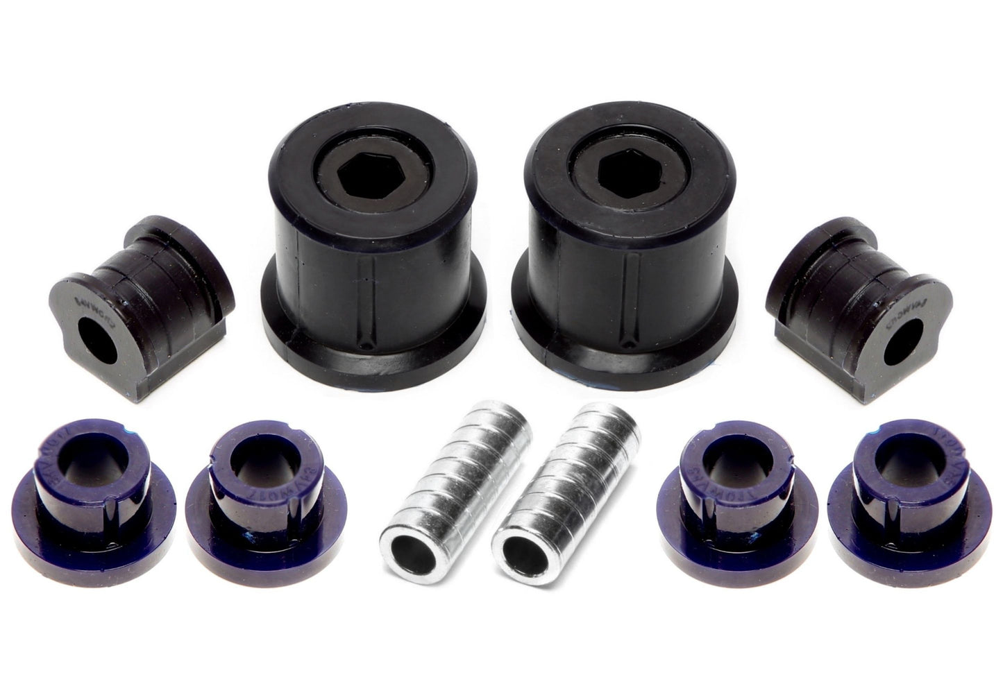 TA Technix PU-​Buchsen Kit 10-​teilig / Vorderachse mit Stabi 16mm /passend für Seat Ibiza, Cordoba (6L)/ Skoda Fabia, Roo...