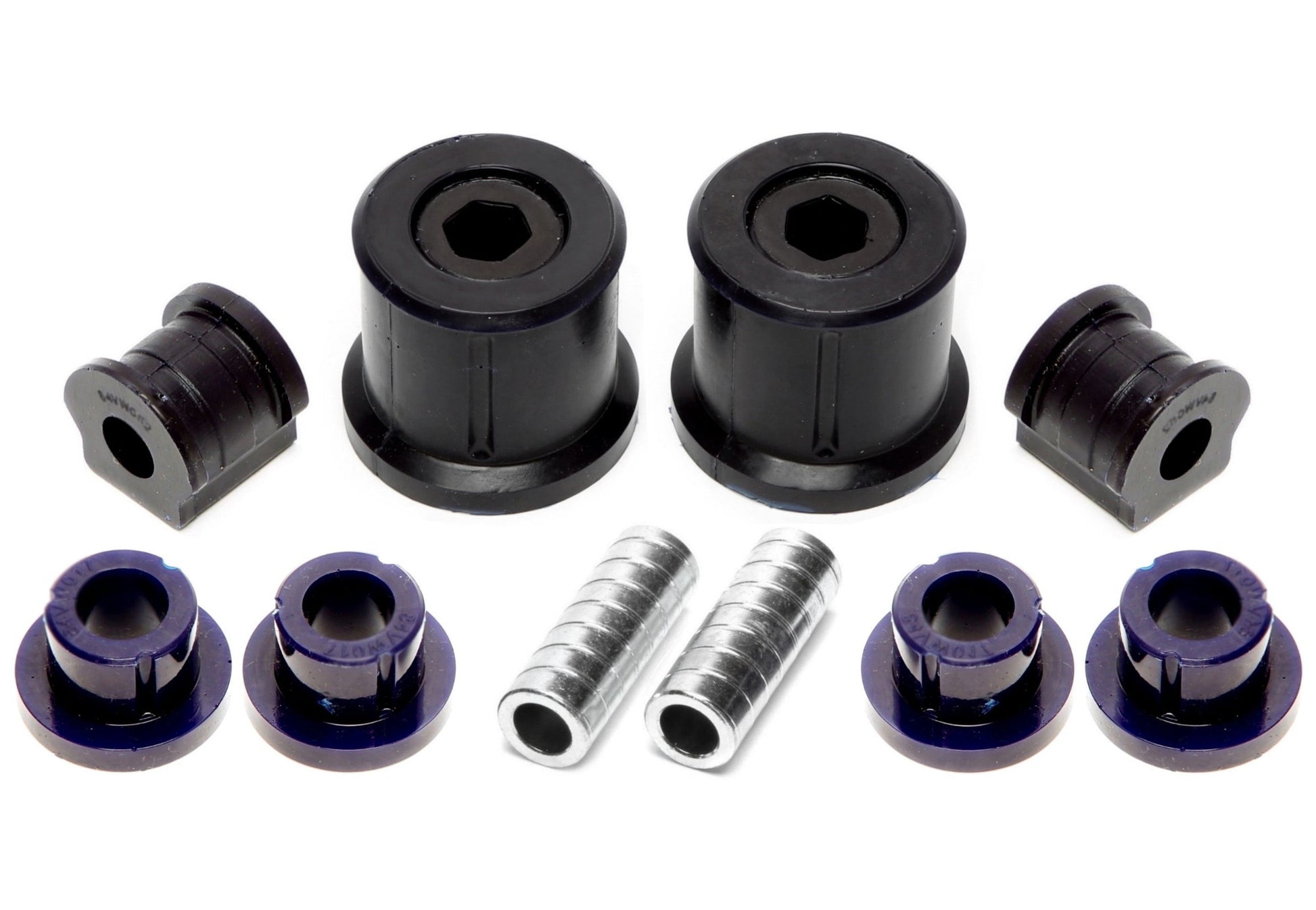 TA Technix PU-​Buchsen Kit 10-​teilig / Vorderachse mit Stabi 16mm /passend für Seat Ibiza, Cordoba (6L)/ Skoda Fabia, Roo...