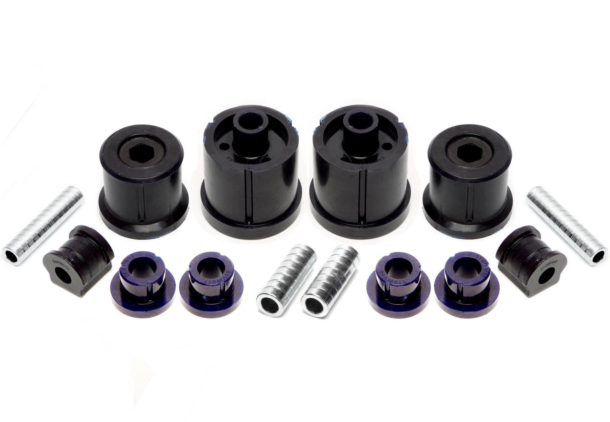 TA Technix PU-​Buchsen Kit 14-​teilig / Vorderachse mit Stabi 16mm +HA Ø =72mm / passend für Seat Ibiza, Cordoba (6L)/ Sko...