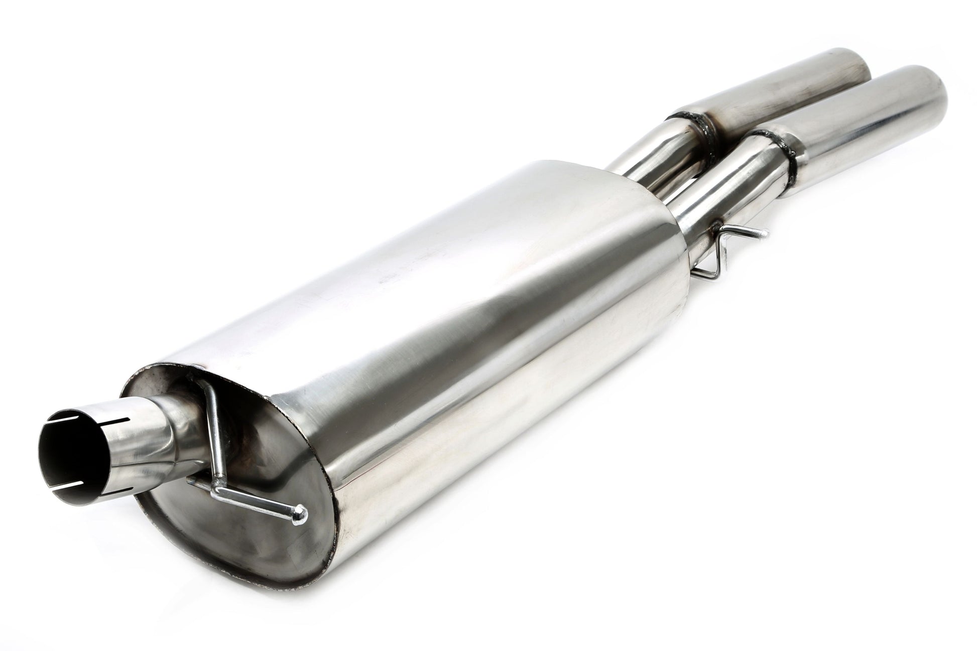 TA Technix Endschalldämpfer 2x76mm rund/gebördelt aus Edelstahlanlage EVOA4A-​xx