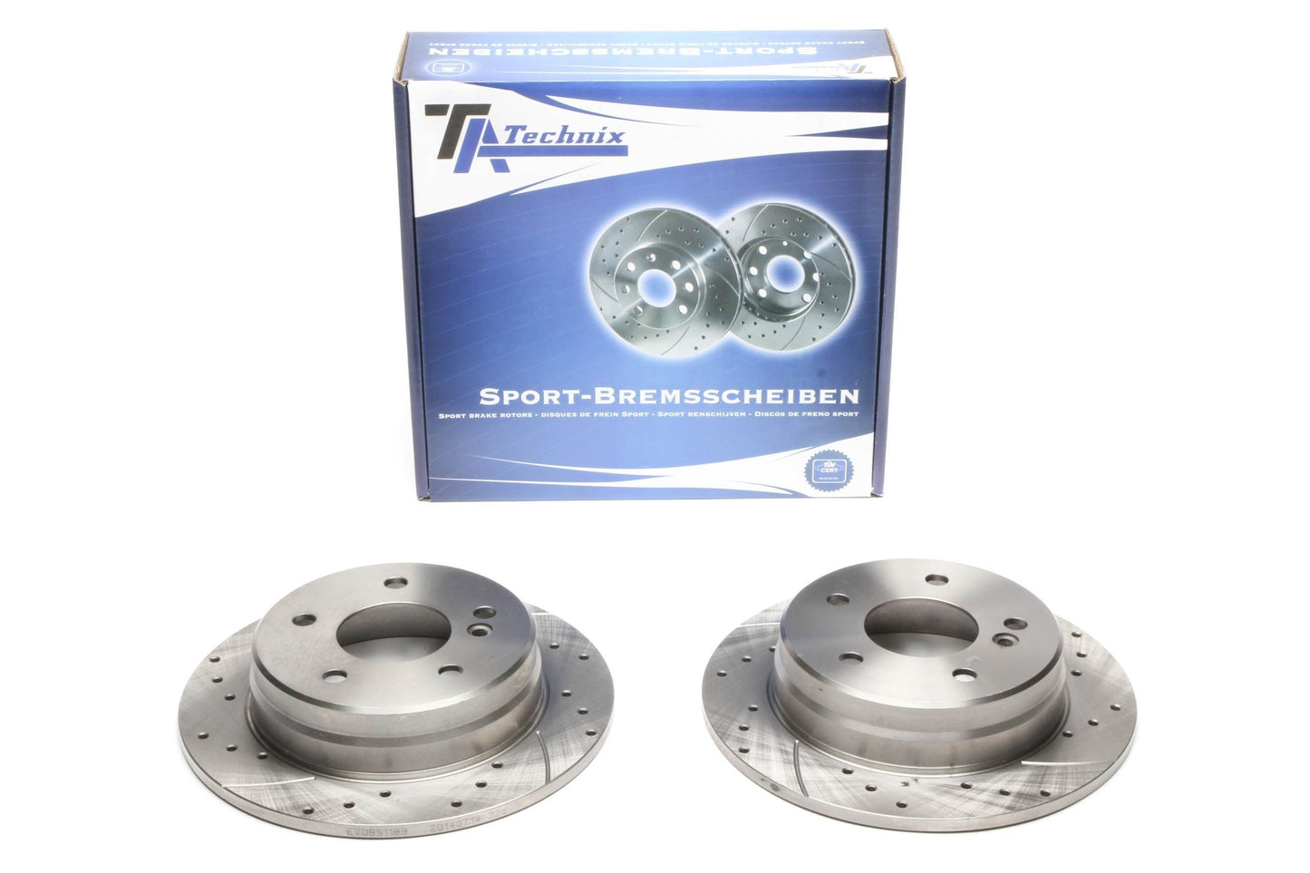 TA Technix Sport Bremsscheiben Satz Hinterachse passend für Mercedes Benz C-​Klasse W202/S202