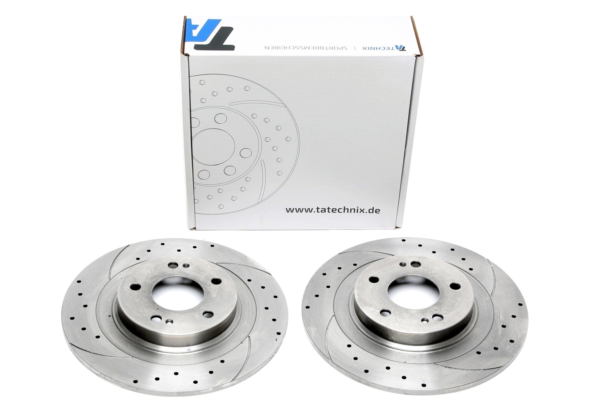 TA Technix Sport Bremsscheiben Satz Hinterachse passend für Citroën C4 Aircross / Mitsubishi ASX, Eclipse III Outlander II...