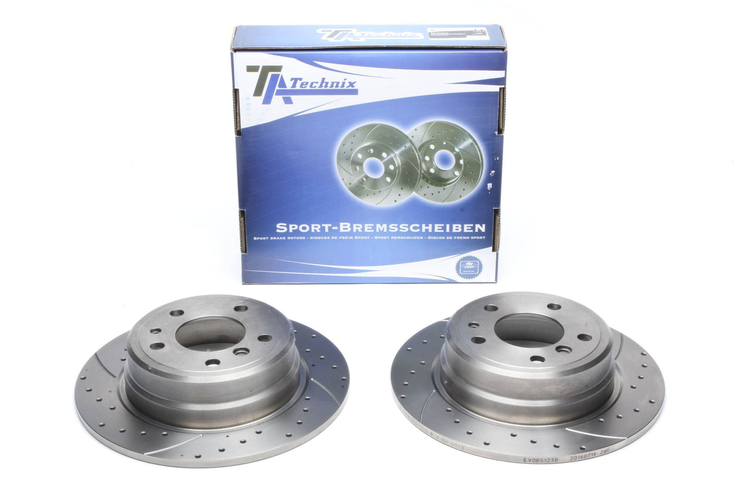 TA Technix Sport Bremsscheiben Satz Hinterachse passend für BMW 7er E32
